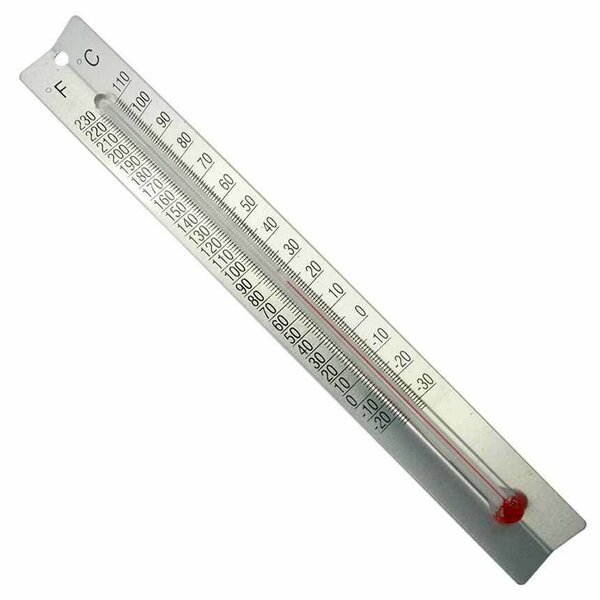 C&A Scientific Lab Thermometer w/metal back, dual scale C/F 97-3104